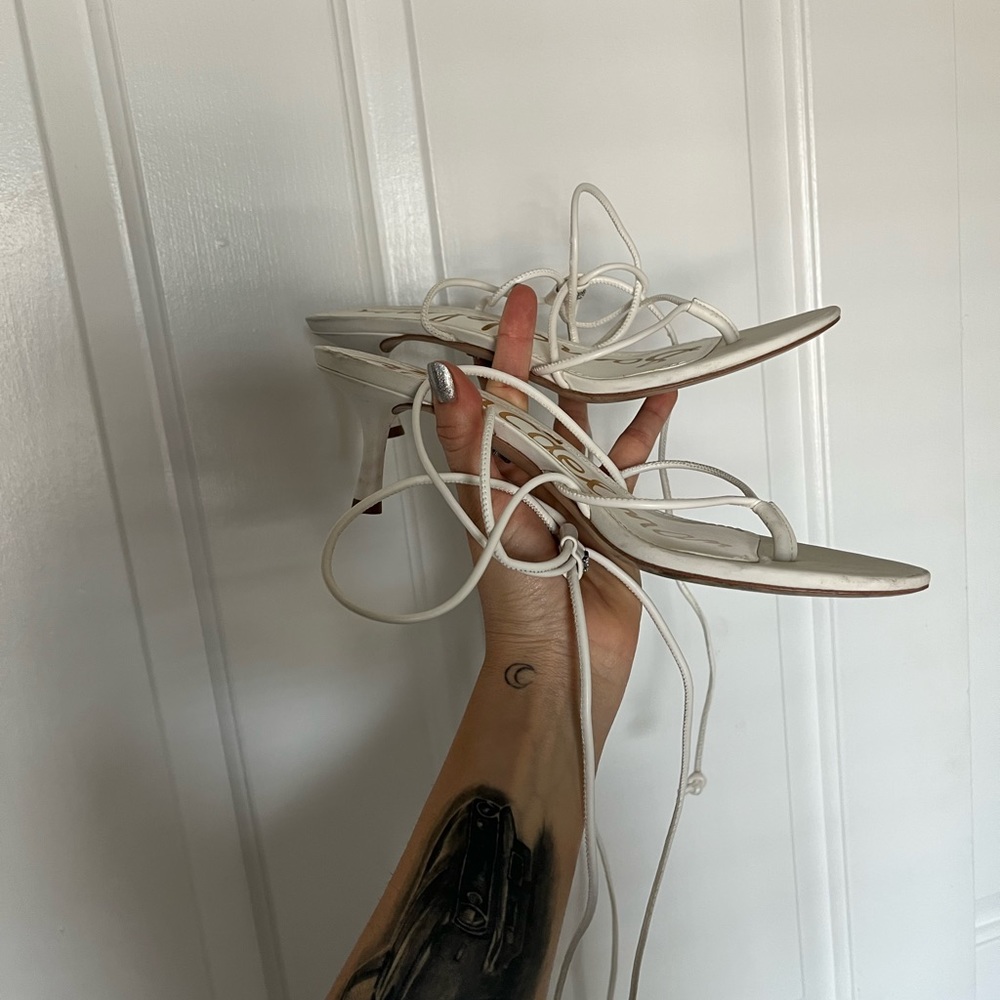 Wrap up baby heel Sam Edelman sandals